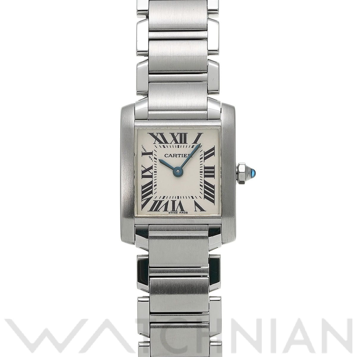 カルティエ タンク フランセーズ SM W51008Q3 シルバー レディース 時計 【中古】【wristwatch】