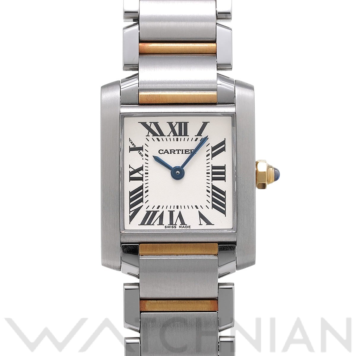 カルティエ タンク フランセーズ SM W51007Q4 シルバー レディース 時計 【中古】【wristwatch】
