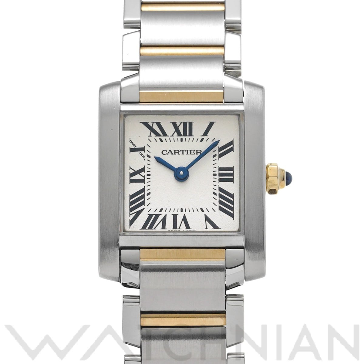 カルティエ タンク フランセーズ SM W51007Q4 シルバー レディース 時計 【中古】【wristwatch】
