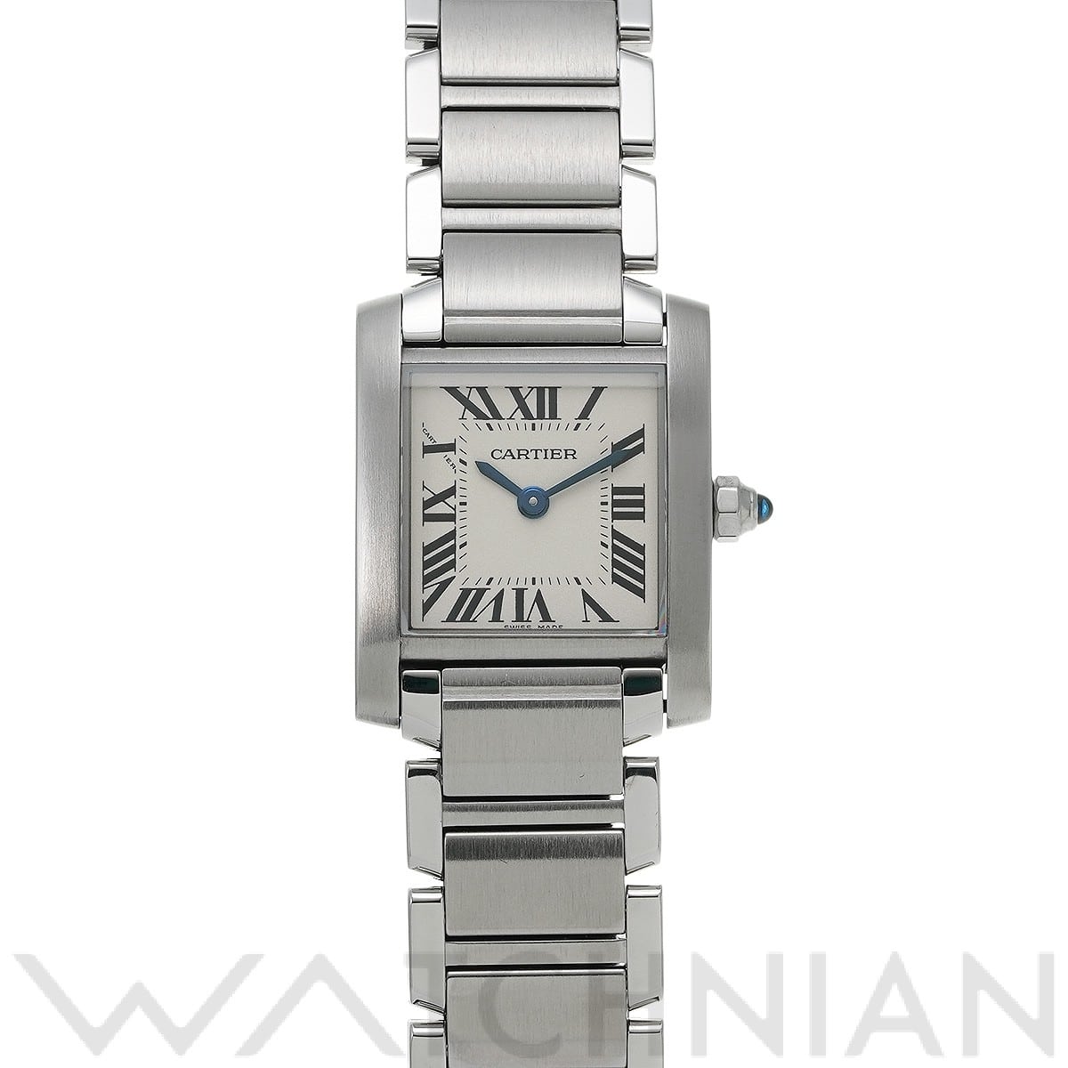 カルティエ タンク フランセーズ SM W51008Q3 シルバー レディース 時計 【中古】【wristwatch】
