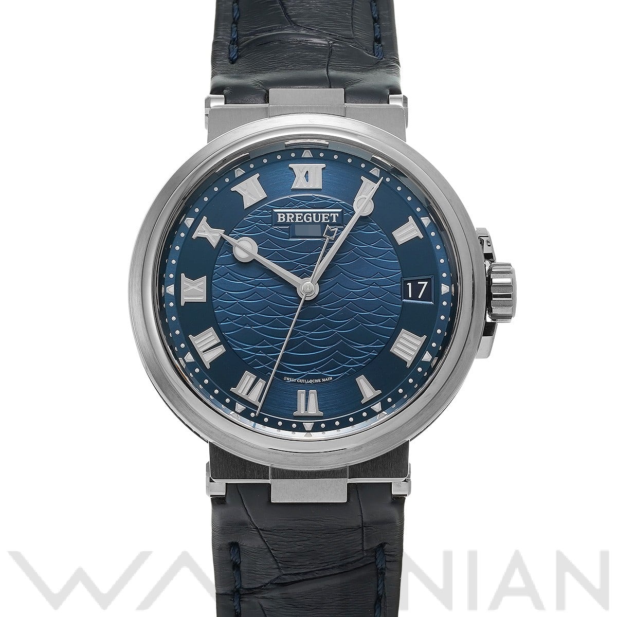 ブレゲ マリーン 5517BB/Y2/5ZU ブルー メンズ 時計 【中古】【wristwatch】