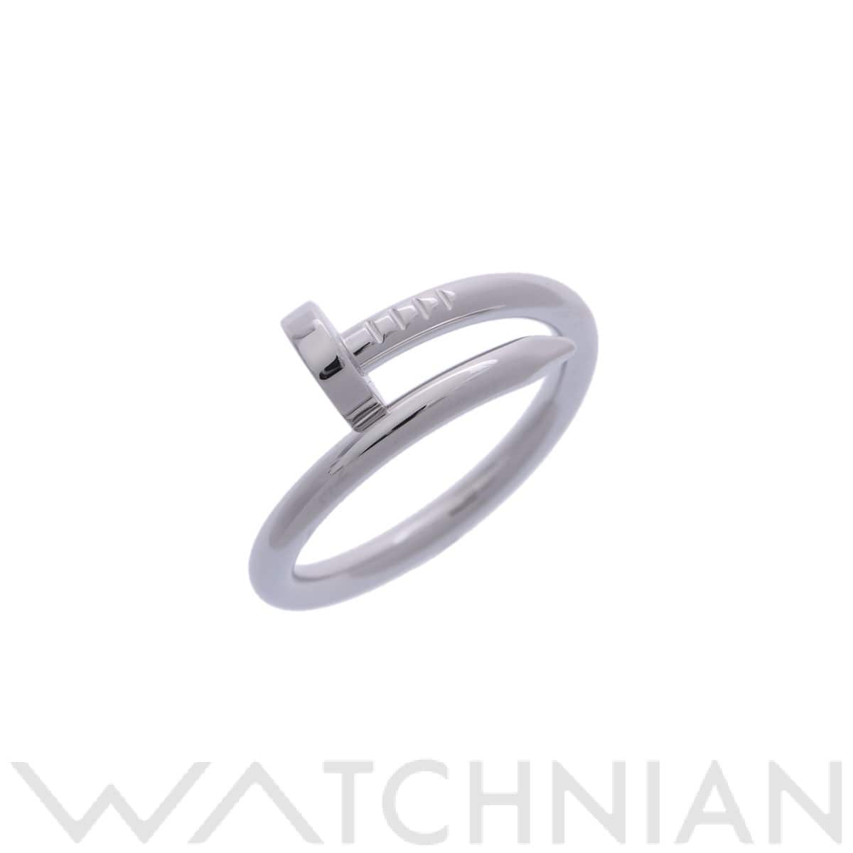 カルティエ ジュストアンクル リング #60 シルバー K18ホワイトゴールド WG ユニセックス ジュエリー 【中古】【jewelry】