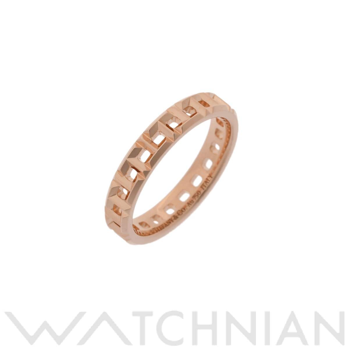 ティファニー Tトゥルー ナローリング ゴールド K18ピンクゴールド PG レディース ジュエリー 【中古】【jewelry】