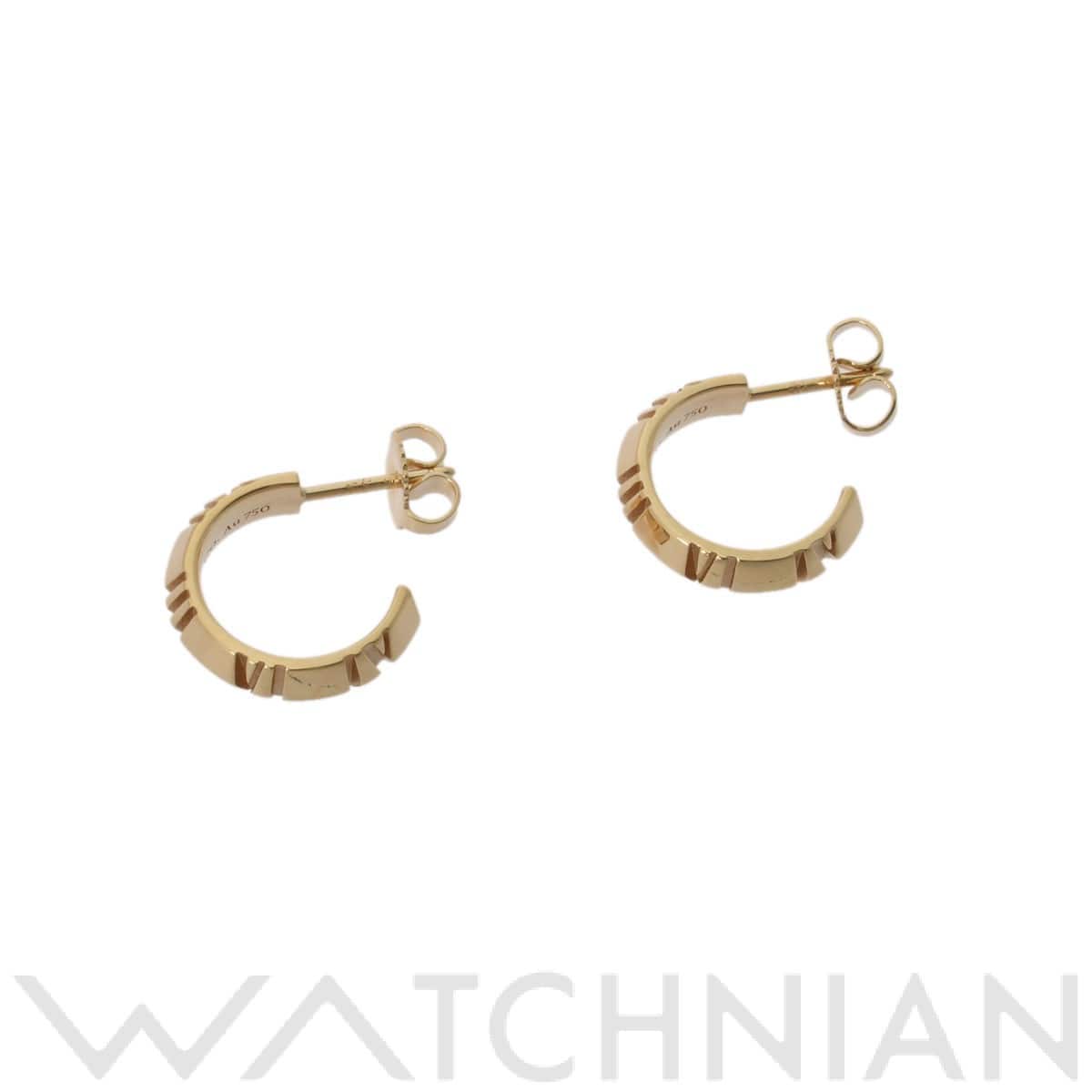 ティファニー アトラス フープ ピアス スモール ゴールド K18イエローゴールド YG レディース ジュエリー 【中古】【jewelry】