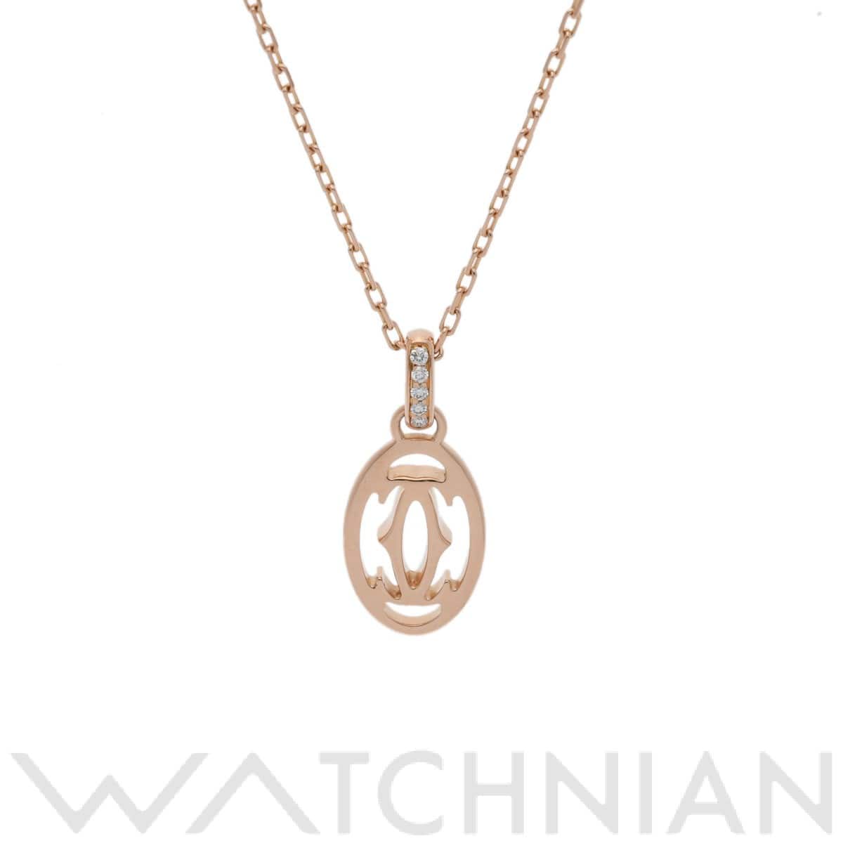 カルティエ ロゴドゥープルC ネックレス ゴールド K18ピンクゴールド PG レディース ジュエリー 【中古】【jewelry】