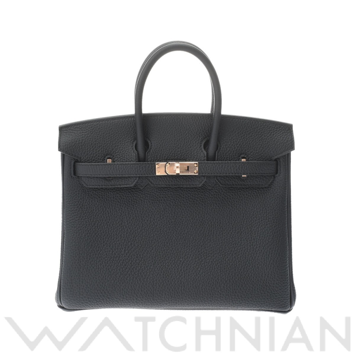 エルメス バーキン 25 ブラック/ローズゴールド金具 トゴ レディース バッグ 【新品】【bag】