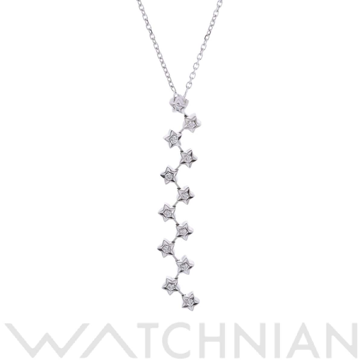 シャネル コメットネックレス 12PD シルバー K18ホワイトゴールド WG レディース ジュエリー 【中古】【jewelry】