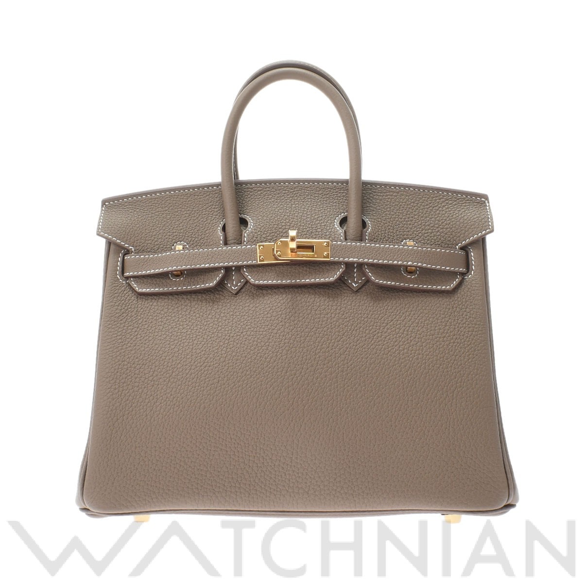 エルメス バーキン 25 エトゥープ/ゴールド金具 トゴ レディース バッグ 【未使用】【bag】