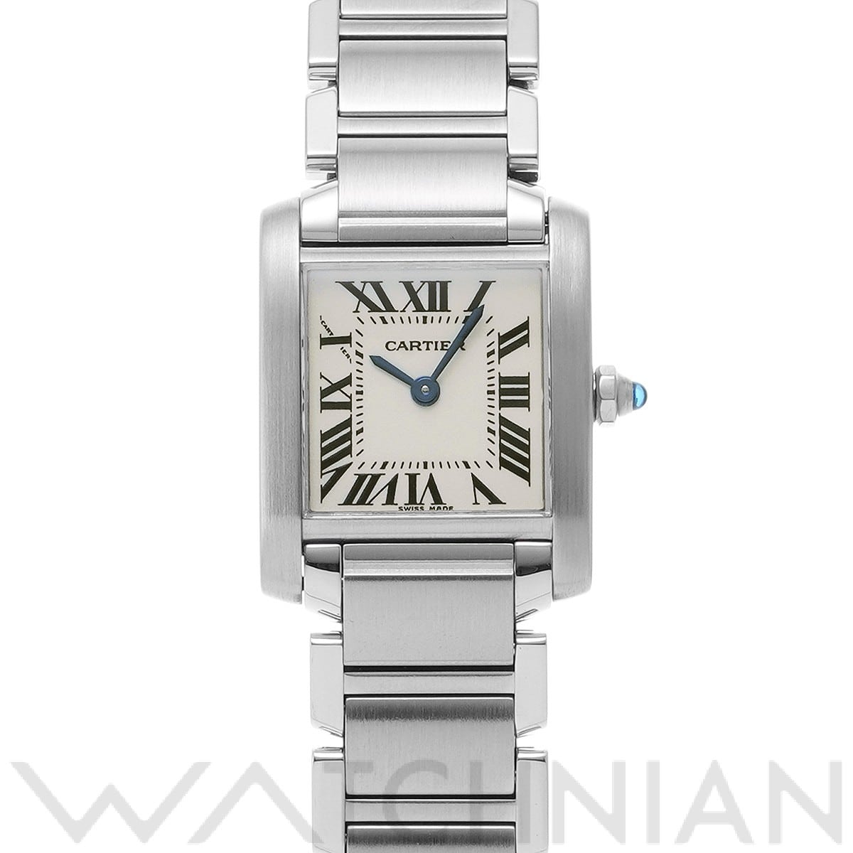 カルティエ タンク フランセーズ SM W51008Q3 シルバー レディース 時計 【中古】【wristwatch】