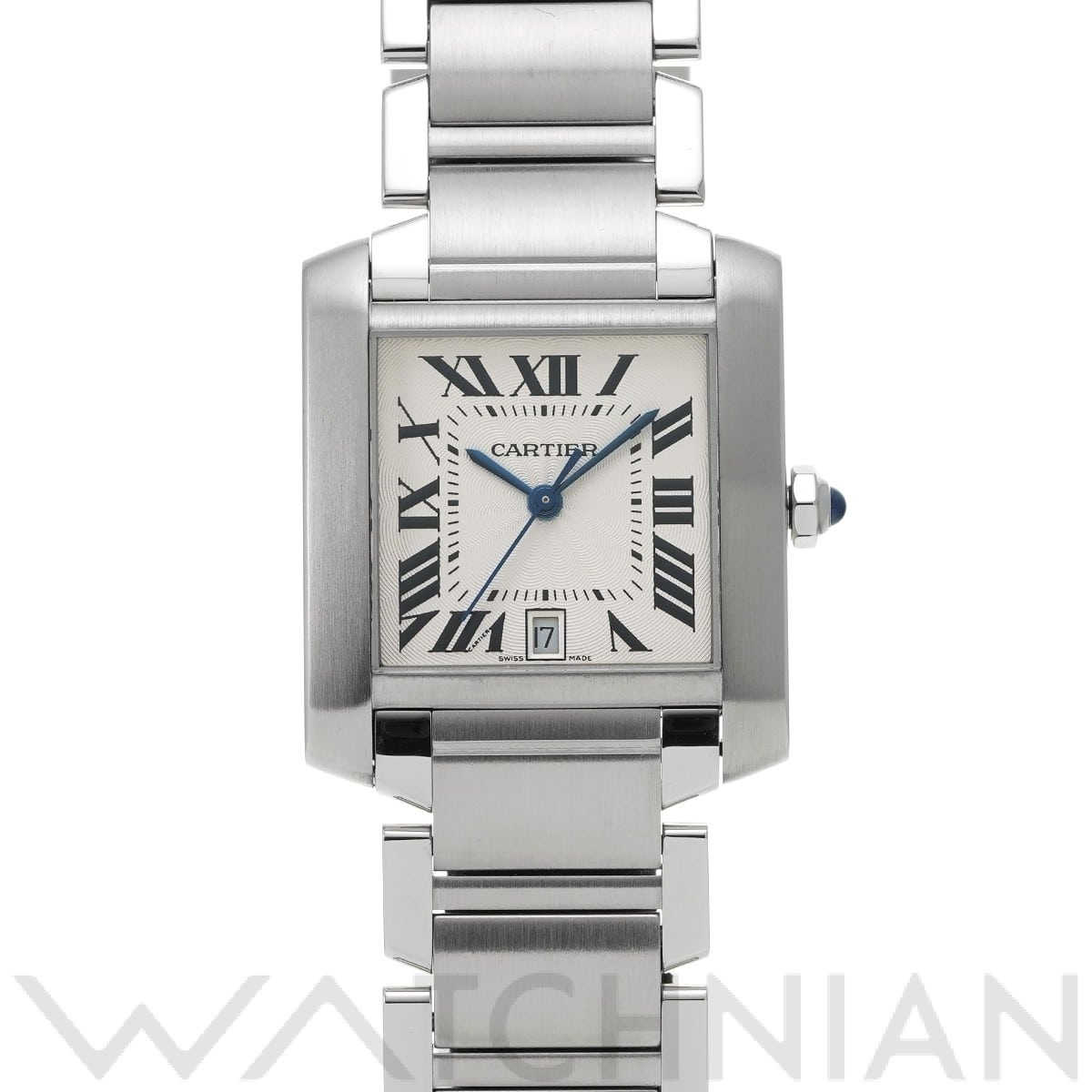 カルティエ タンク フランセーズ LM W51002Q3 シルバー メンズ 時計 【中古】【wristwatch】