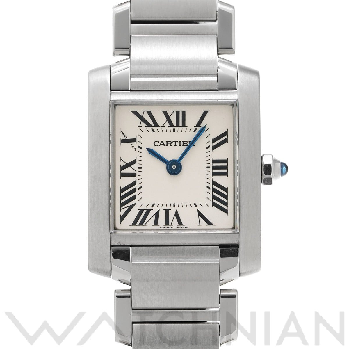 カルティエ タンク フランセーズ SM W51008Q3 シルバー レディース 時計 【中古】【wristwatch】