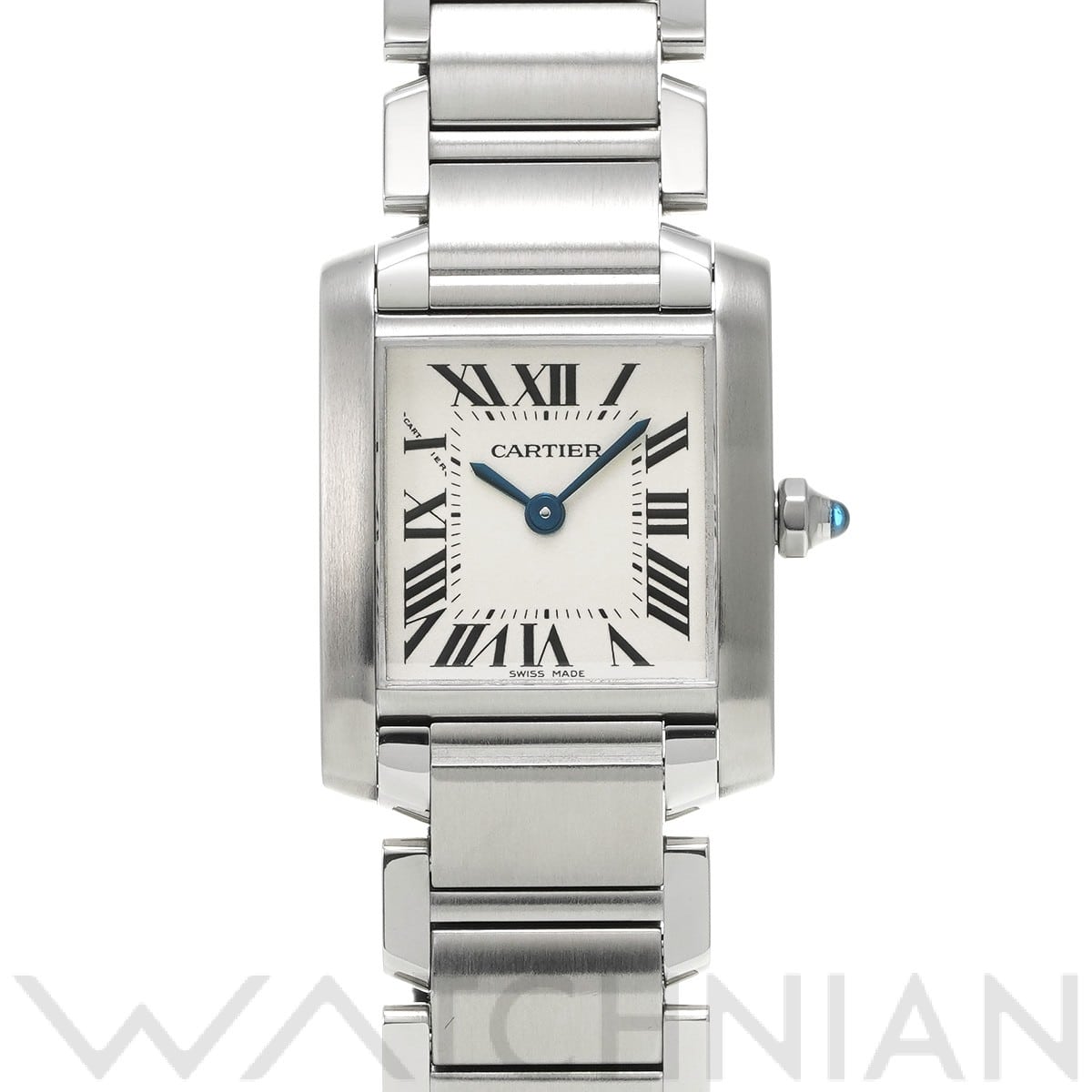 カルティエ タンク フランセーズ SM W51008Q3 シルバー レディース 時計 【中古】【wristwatch】