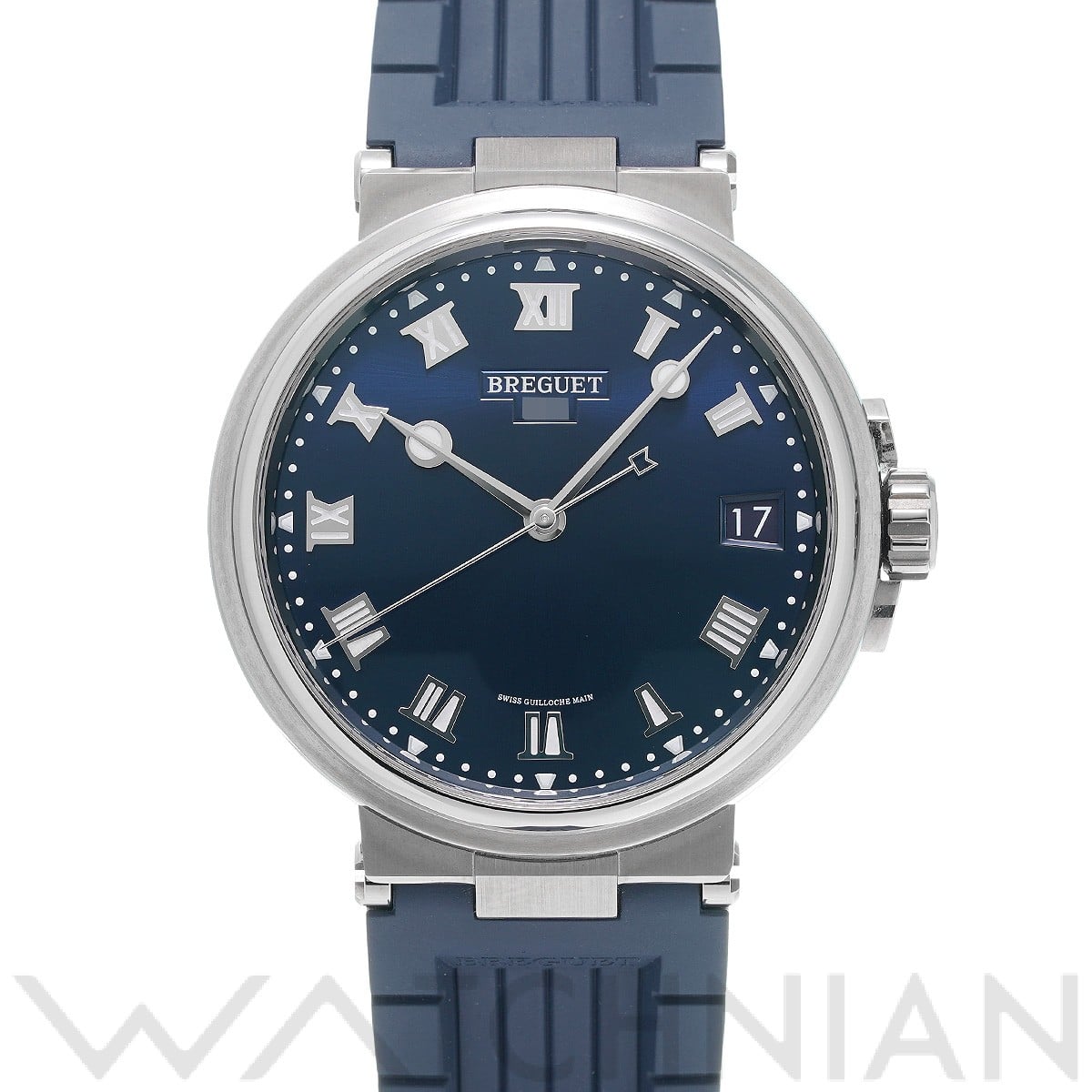 ブレゲ マリーン 5517TI/Y1/9ZU ブルー メンズ 時計 【中古】【wristwatch】