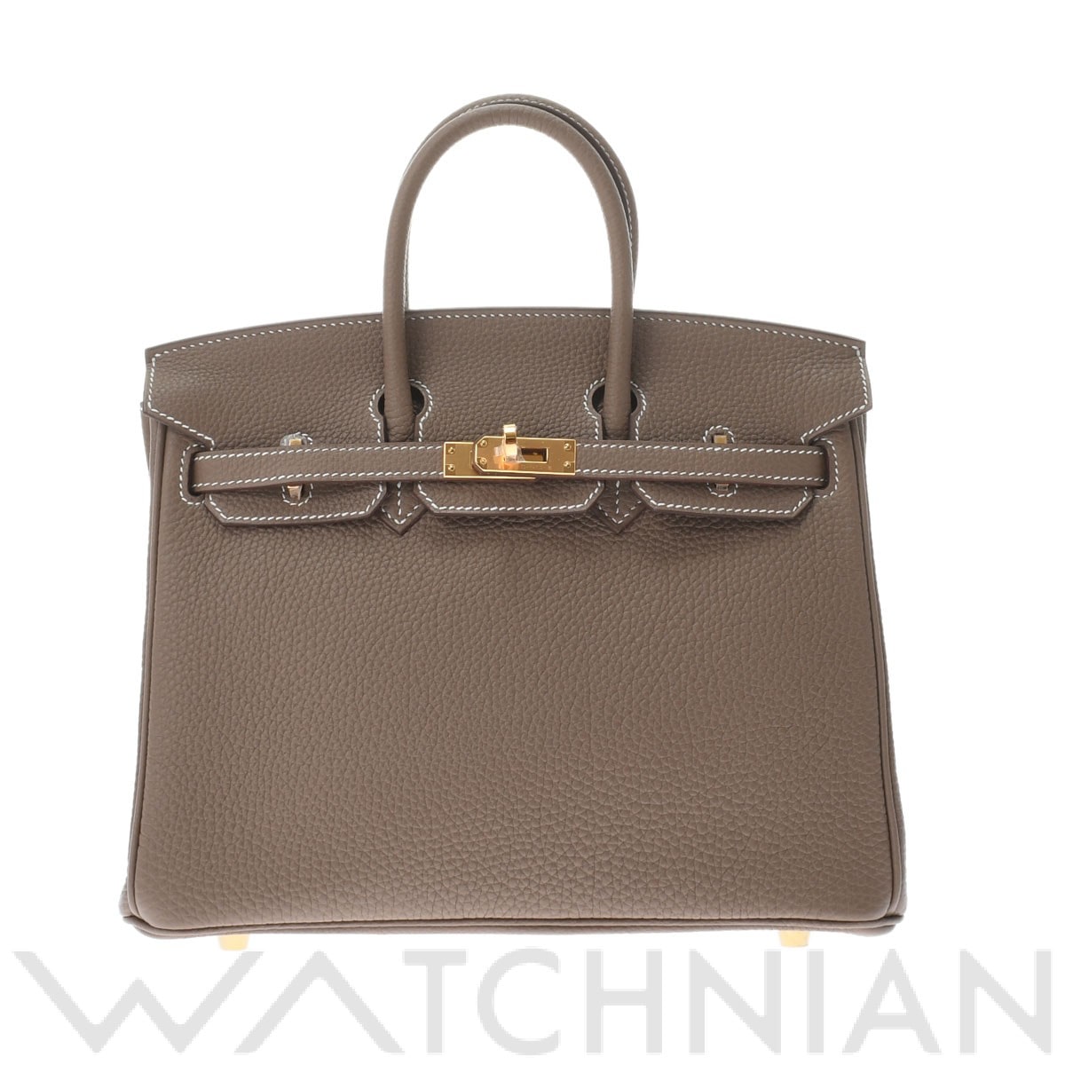 エルメス バーキン 25 エトゥープ/ゴールド金具 トゴ レディース バッグ 【新品】【bag】