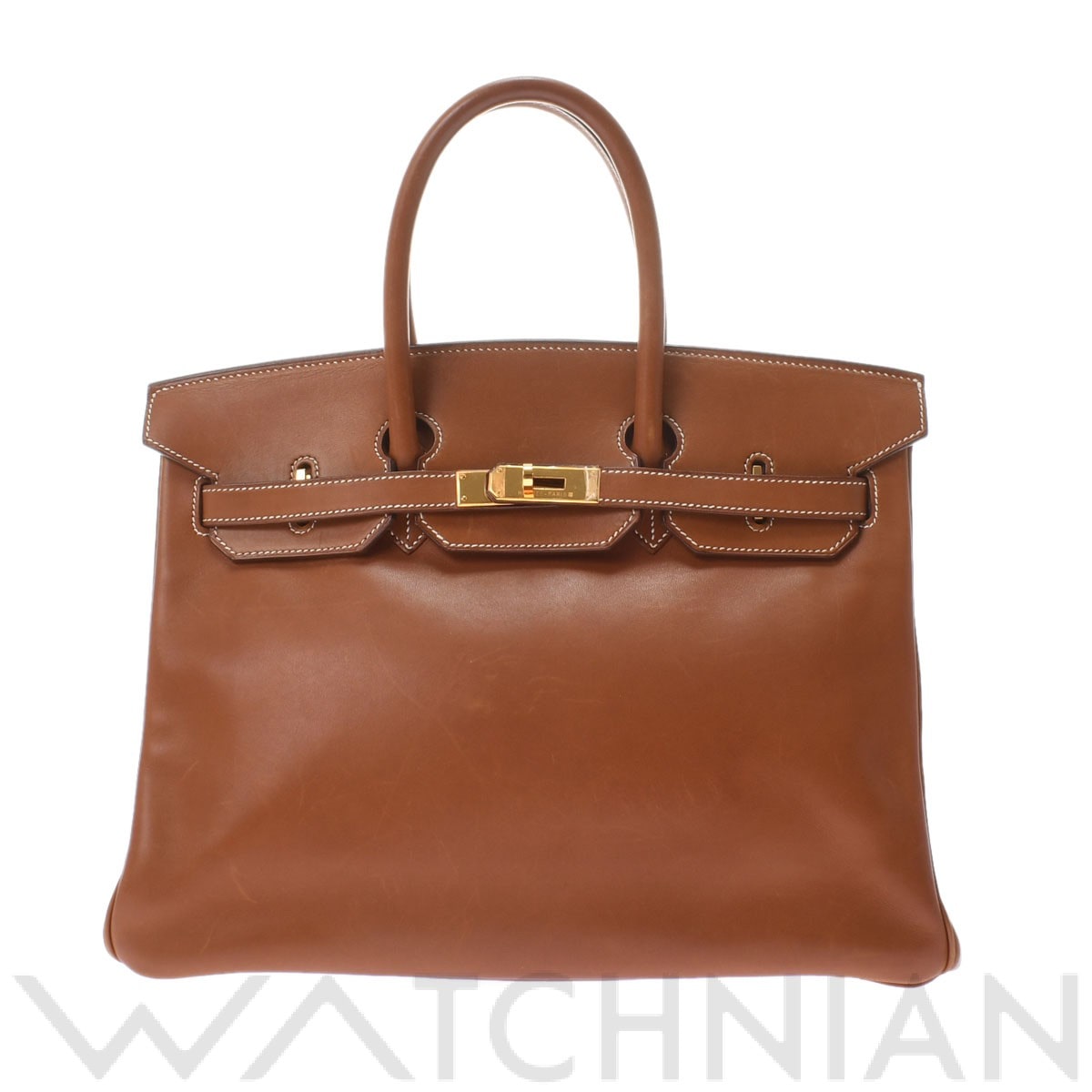 エルメス バーキン 35 フォーブ/ゴールド金具 バレニア ユニセックス バッグ 【中古】【bag】