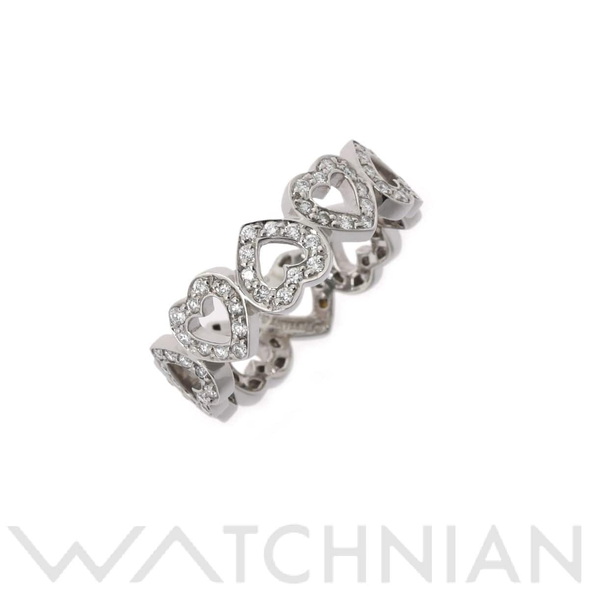 ティファニー センチメンタルハートリング パヴェダイヤ シルバー Pt950プラチナ レディース ジュエリー 【中古】【jewelry】