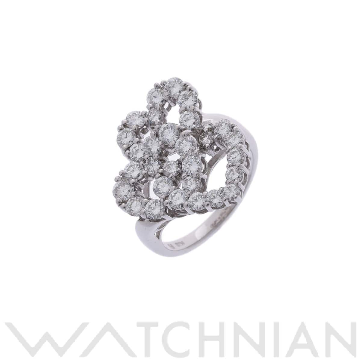 ポンテヴェキオ トリプルハート リング シルバー K18ホワイトゴールド WG レディース ジュエリー 【中古】【jewelry】