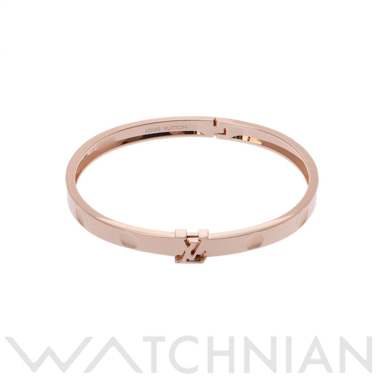 ルイ ヴィトン バングル アンプラント LV #15 ゴールド Q95635 K18ピンクゴールド PG レディース ジュエリー 【中古】【jewelry】