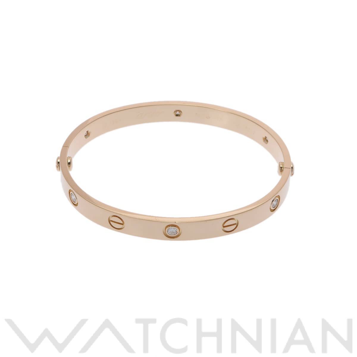 カルティエ ラブブレスレット 6PD 旧型 #17 ゴールド K18イエローゴールド YG レディース ジュエリー 【中古】【jewelry】