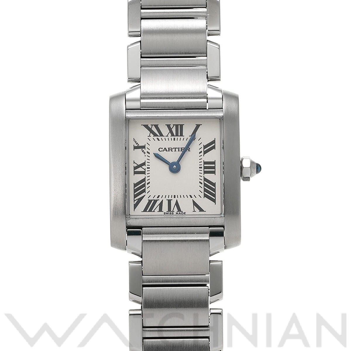 カルティエ タンク フランセーズ SM W51008Q3 シルバー レディース 時計 【中古】【wristwatch】