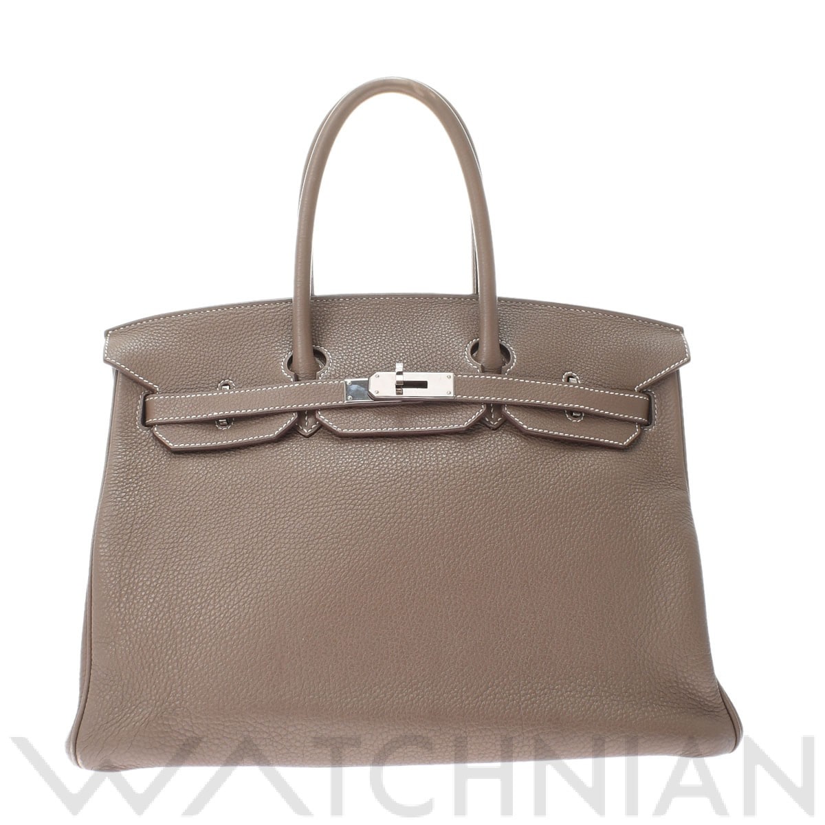 エルメス バーキン 35 エトゥープ/パラジウム金具 トゴ ユニセックス バッグ 【中古】【bag】
