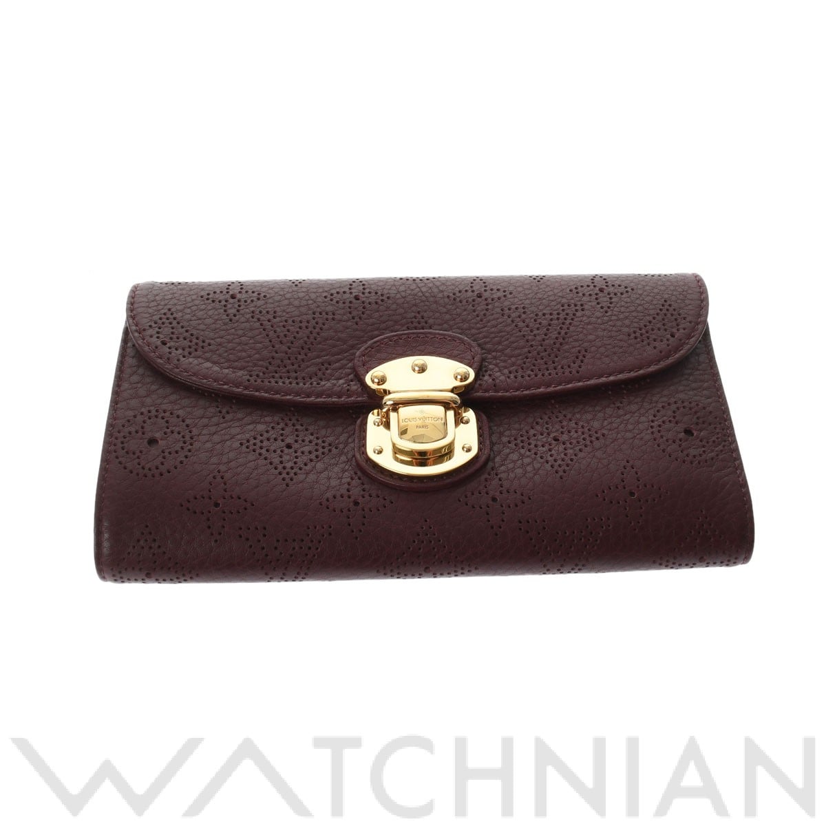 ルイ ヴィトン マヒナ マヒナ ポルトフォイユ  アメリア グルナ M58090 レザー レディース 財布 【中古】【purse】