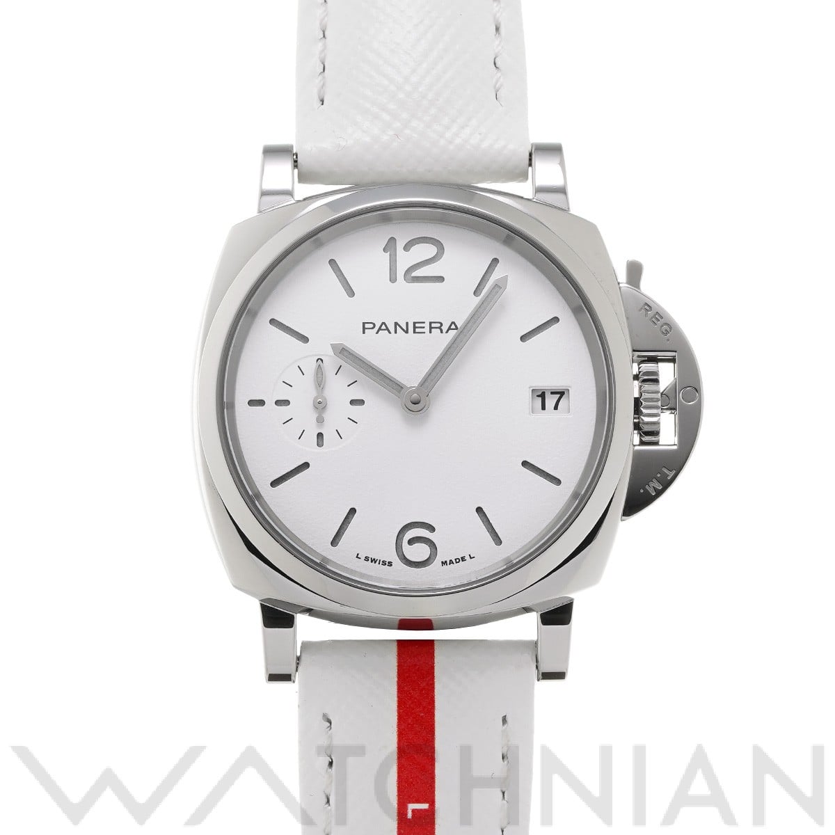 パネライ ルミノール ドゥエ ルナ・ロッサ PAM01306 ホワイト メンズ 時計 【中古】【wristwatch】
