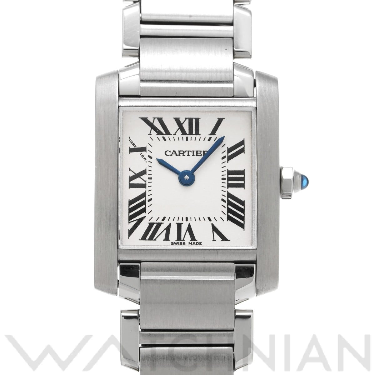 カルティエ タンク フランセーズ SM W51008Q3 シルバー レディース 時計 【中古】【wristwatch】