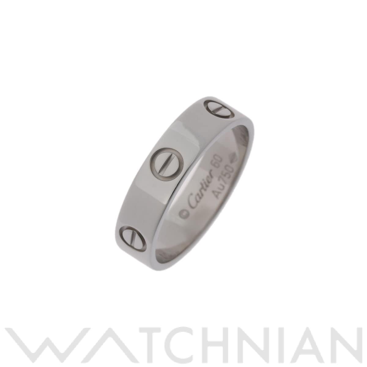 カルティエ ラブリング #60 シルバー CRB4084760 K18ホワイトゴールド WG ユニセックス ジュエリー 【中古】【jewelry】