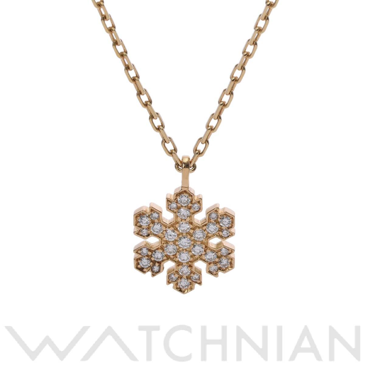 ブルガリ スノーフレークネックレス ゴールド K18イエローゴールド YG レディース ジュエリー 【中古】【jewelry】