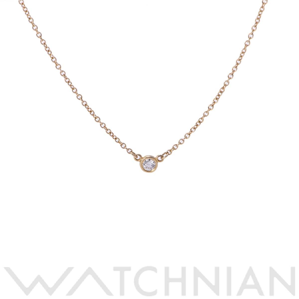 ティファニー バイザヤード ネックレス 1PD ゴールド K18イエローゴールド YG レディース ジュエリー 【中古】【jewelry】