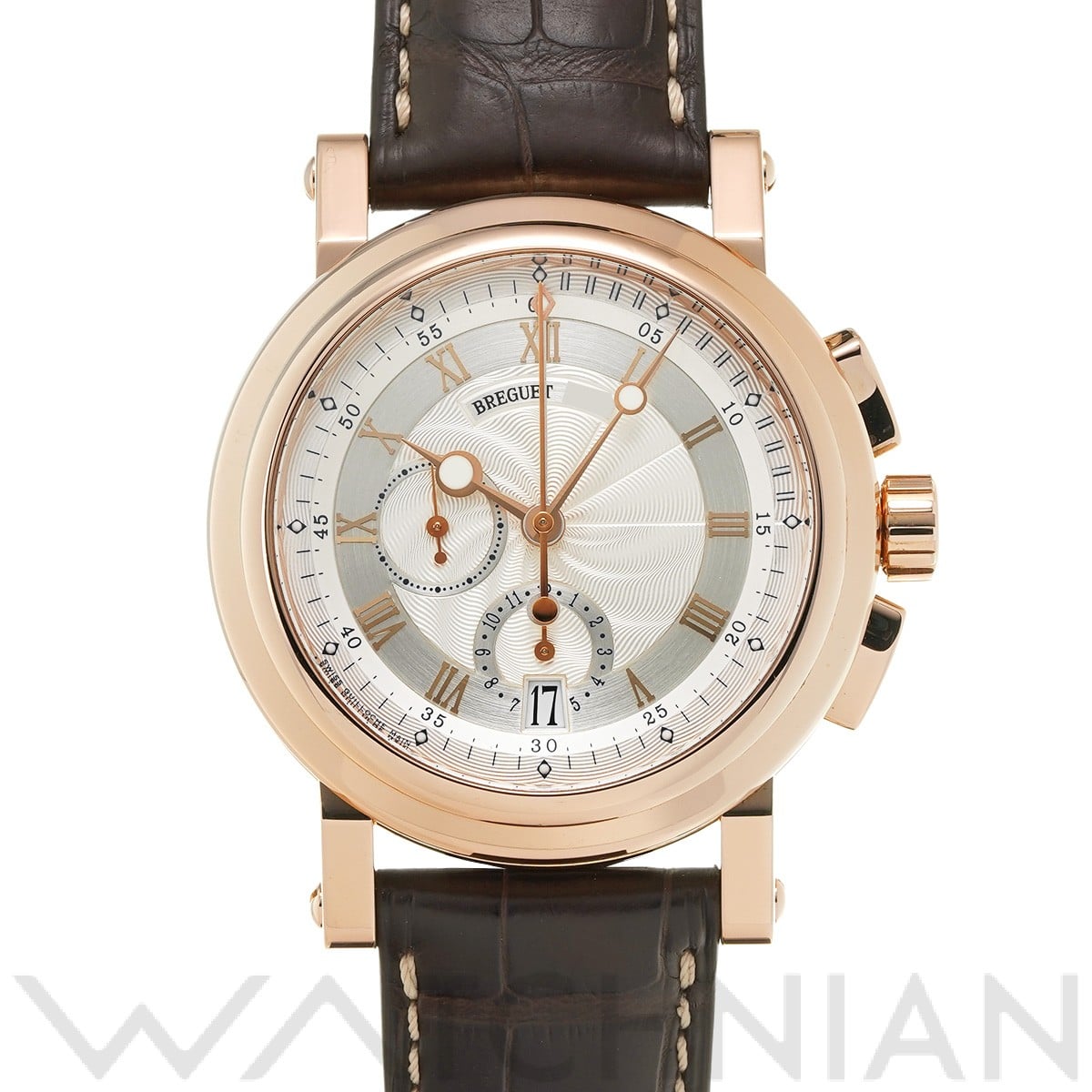 ブレゲ マリーン II クロノグラフ 5827BR/12/5ZU シルバー メンズ 時計 【中古】【wristwatch】