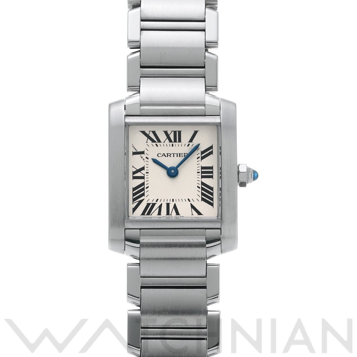 カルティエ タンク フランセーズ SM W51008Q3 シルバー レディース 時計 【中古】【wristwatch】
