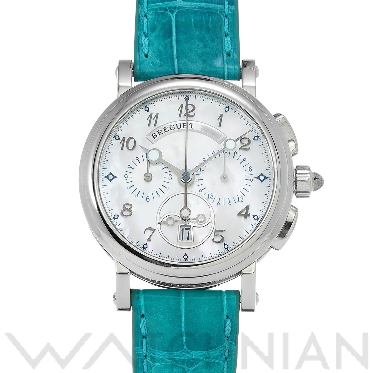 ブレゲ マリーン クロノグラフ 8827ST/5W/986 ホワイトシェル メンズ 時計 【中古】【wristwatch】