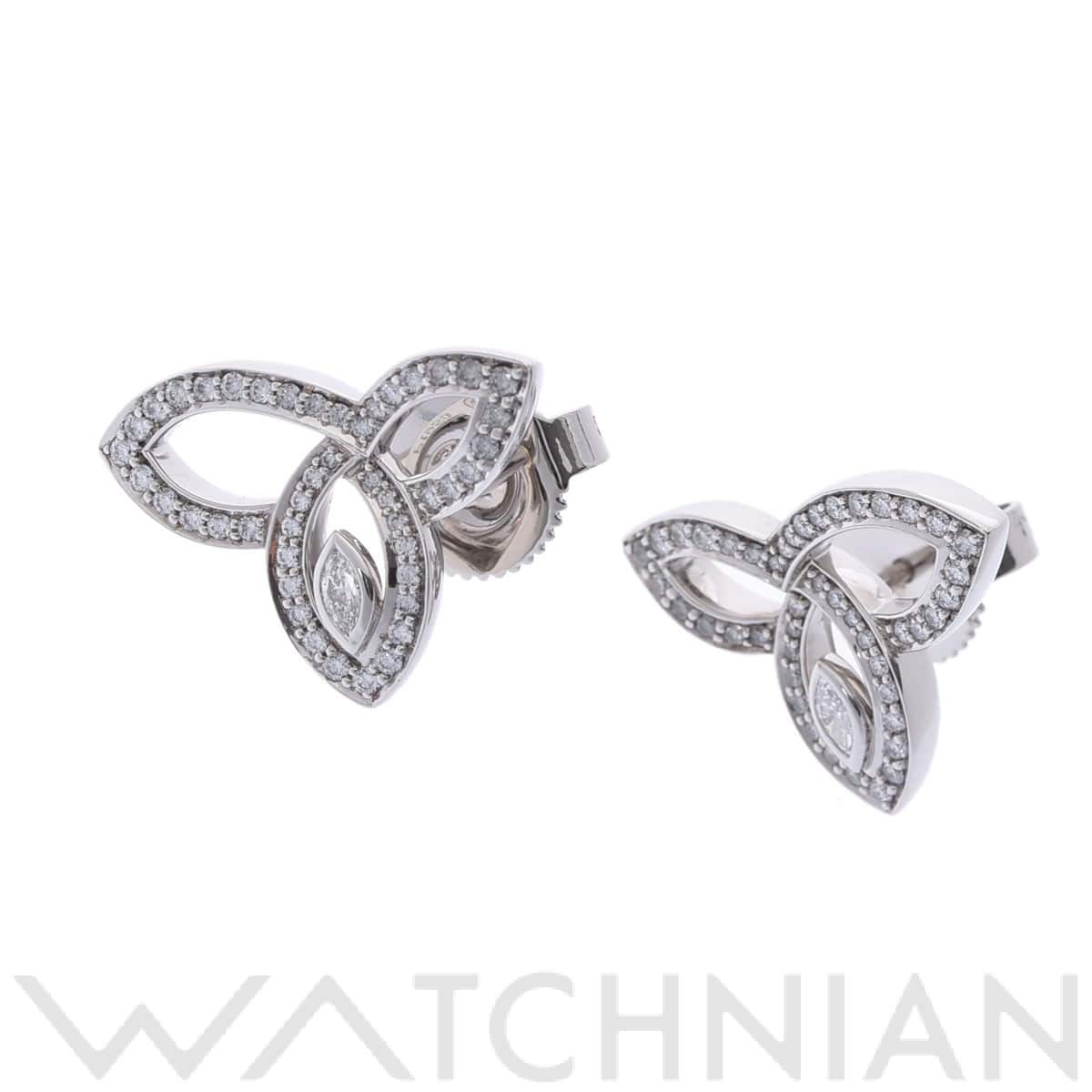 ハリー ウィンストン リリークラスター ピアス シルバー Pt950プラチナ レディース ジュエリー 【中古】【jewelry】