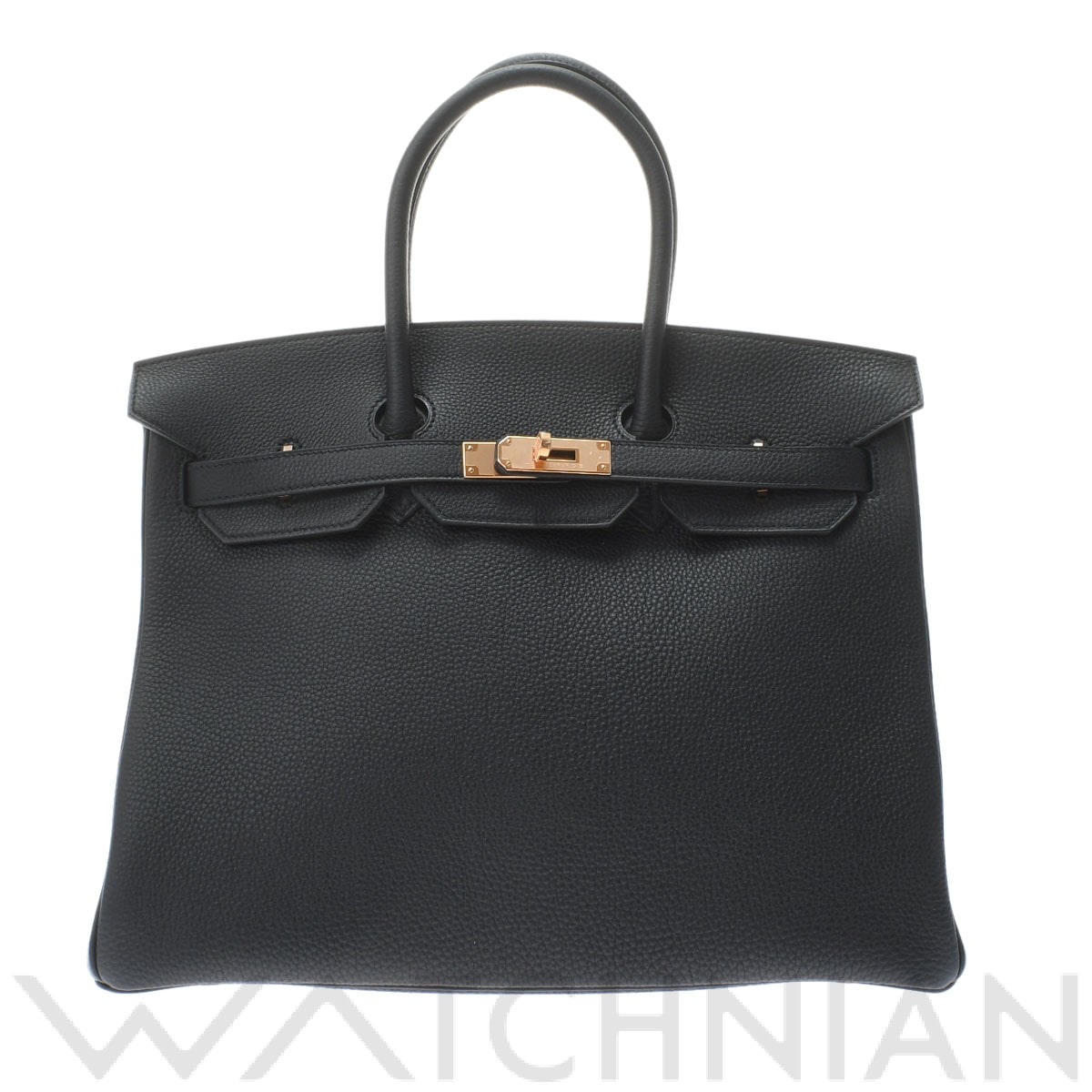 エルメス バーキン 35 ブラック/ローズゴールド金具 トゴ ユニセックス バッグ 【未使用】【bag】