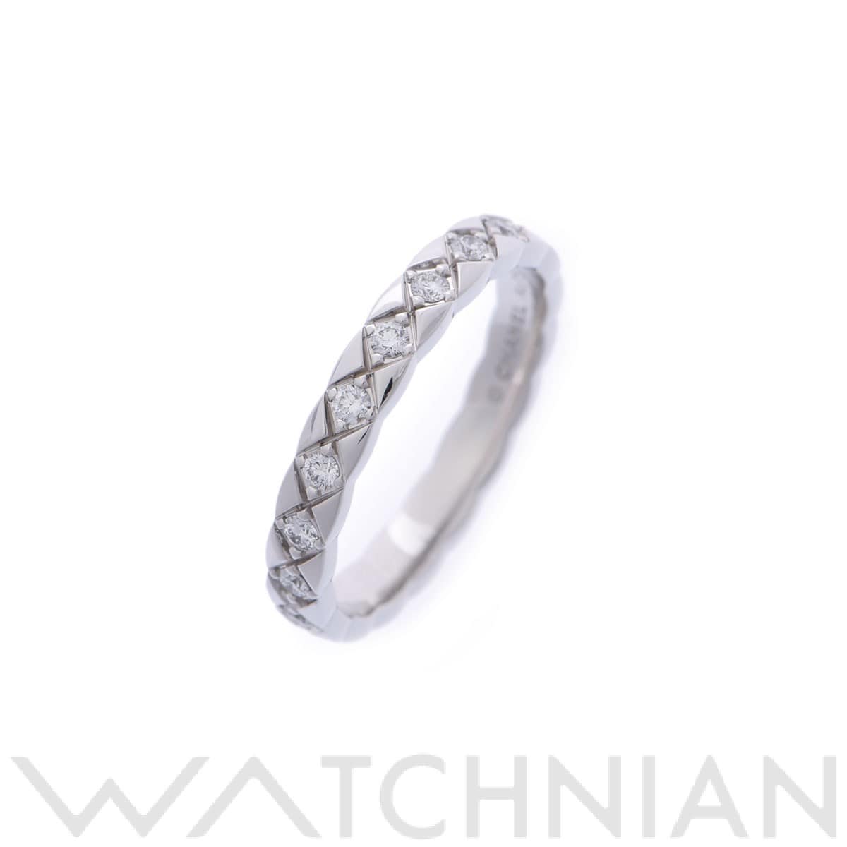 シャネル ココクラッシュリング フルダイヤ #54 シルバー K18ホワイトゴールド WG レディース ジュエリー 【中古】【jewelry】