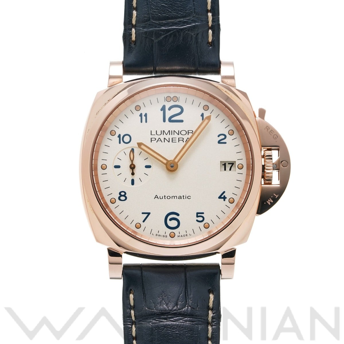 パネライ ルミノール ドゥエ 3デイズ オートマティック オロロッソ PAM00756 アイボリー メンズ 時計 【中古】【wristwatch】