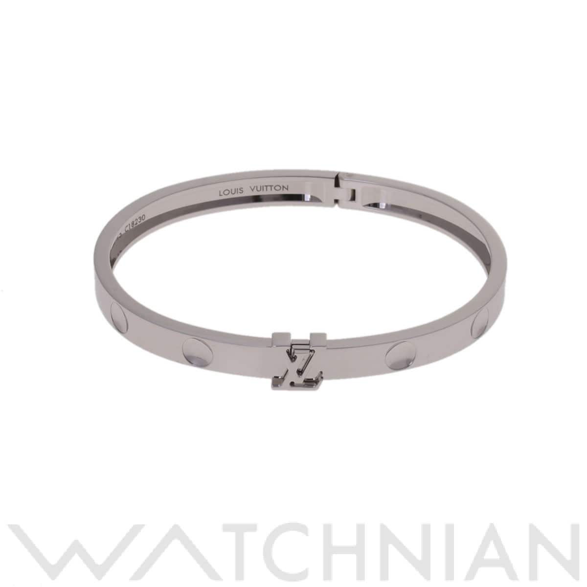ルイ ヴィトン アンプラントバングル #15 シルバー Q95629 K18ホワイトゴールド WG レディース ジュエリー 【中古】【jewelry】