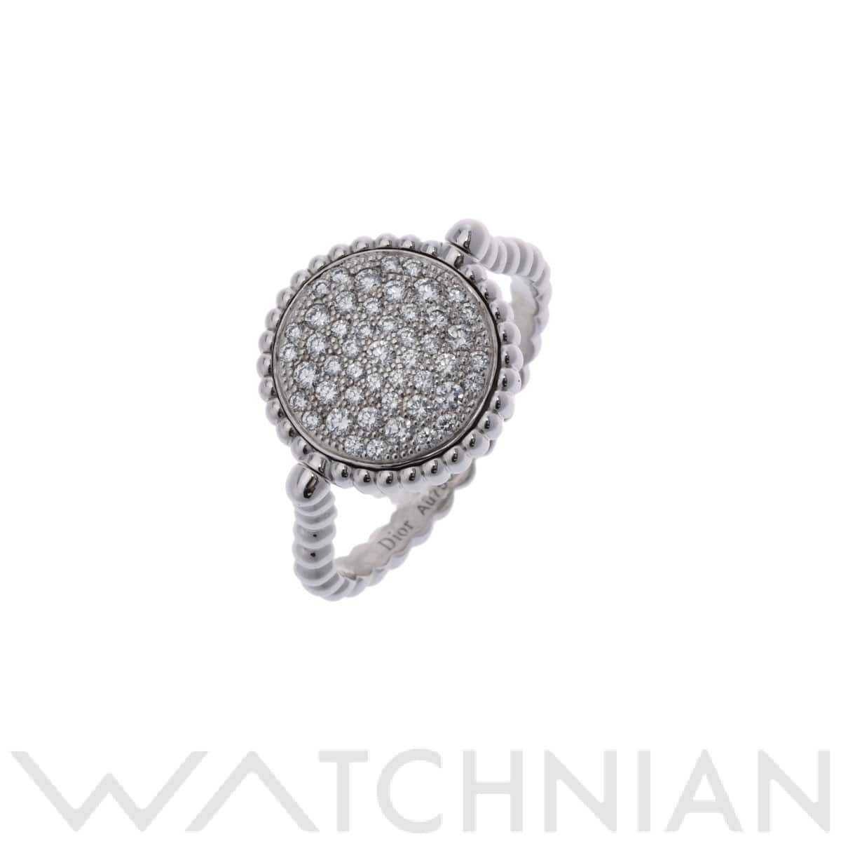 ディオール ローズディヴァン リング #52 シルバー K18ホワイトゴールド WG レディース ジュエリー 【中古】【jewelry】