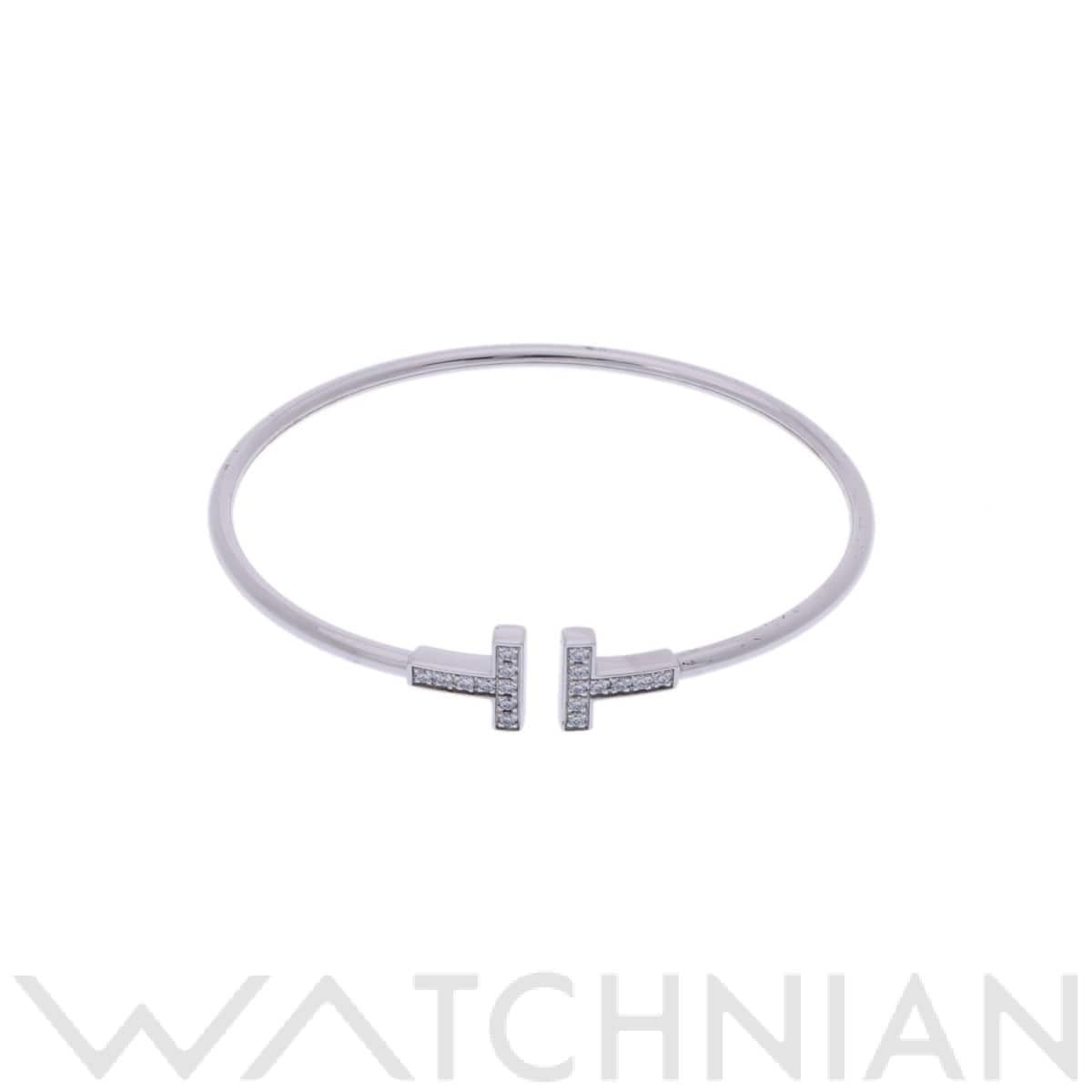 ティファニー Tワイヤーブレスレット シルバー K18ホワイトゴールド WG レディース ジュエリー 【中古】【jewelry】