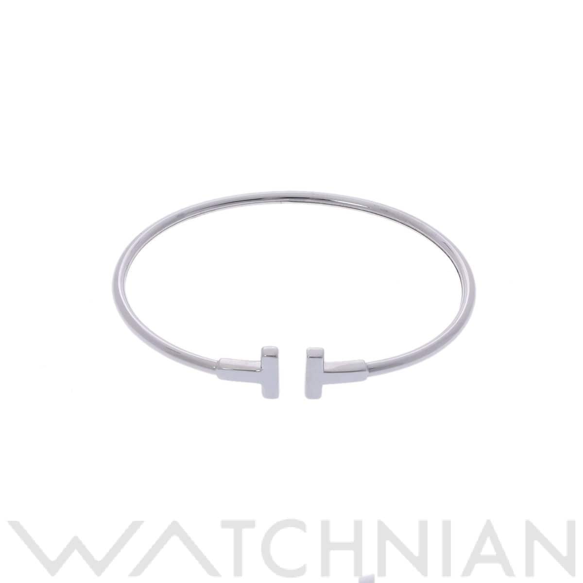ティファニー Tワイヤー ブレスレット シルバー K18ホワイトゴールド WG レディース ジュエリー 【中古】【jewelry】