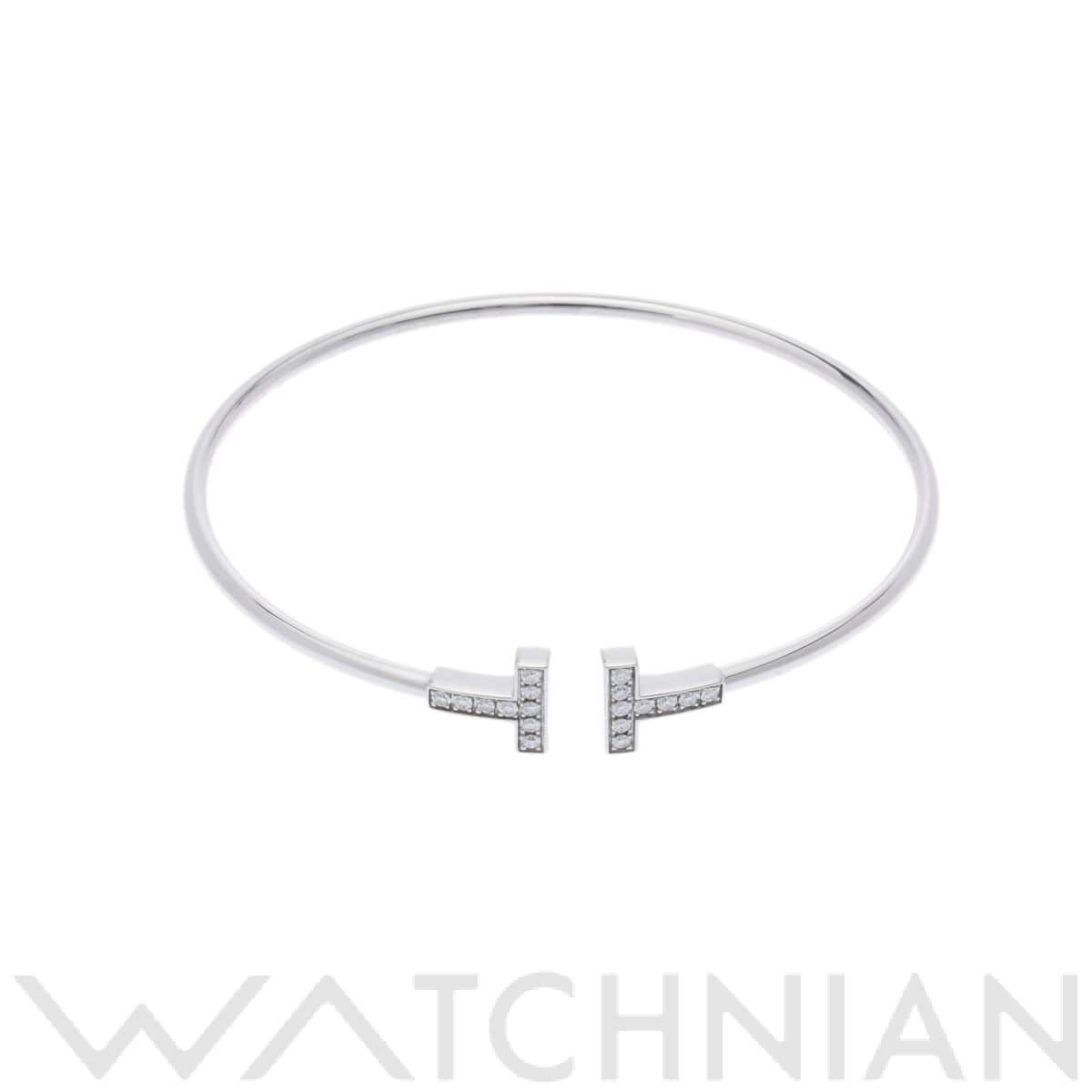 ティファニー Tワイヤー ブレスレット シルバー K18ホワイトゴールド WG レディース ジュエリー 【中古】【jewelry】