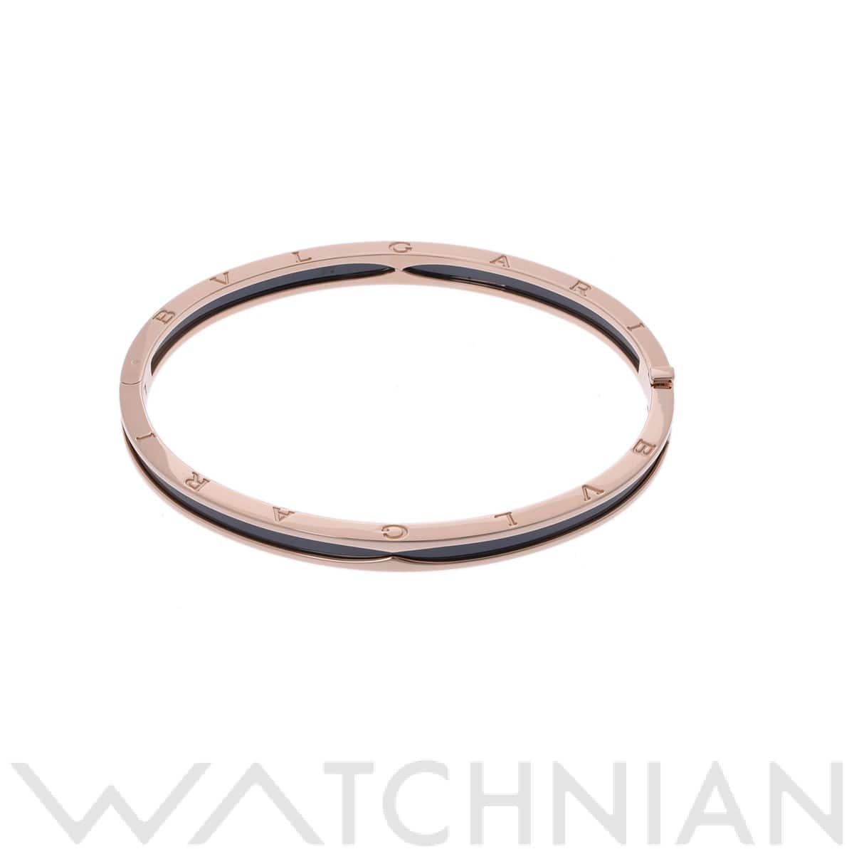 ブルガリ B-ZERO1 バングル #L ゴールド K18ピンクゴールド PG/ブラックセラミック レディース ジュエリー 【中古】【jewelry】