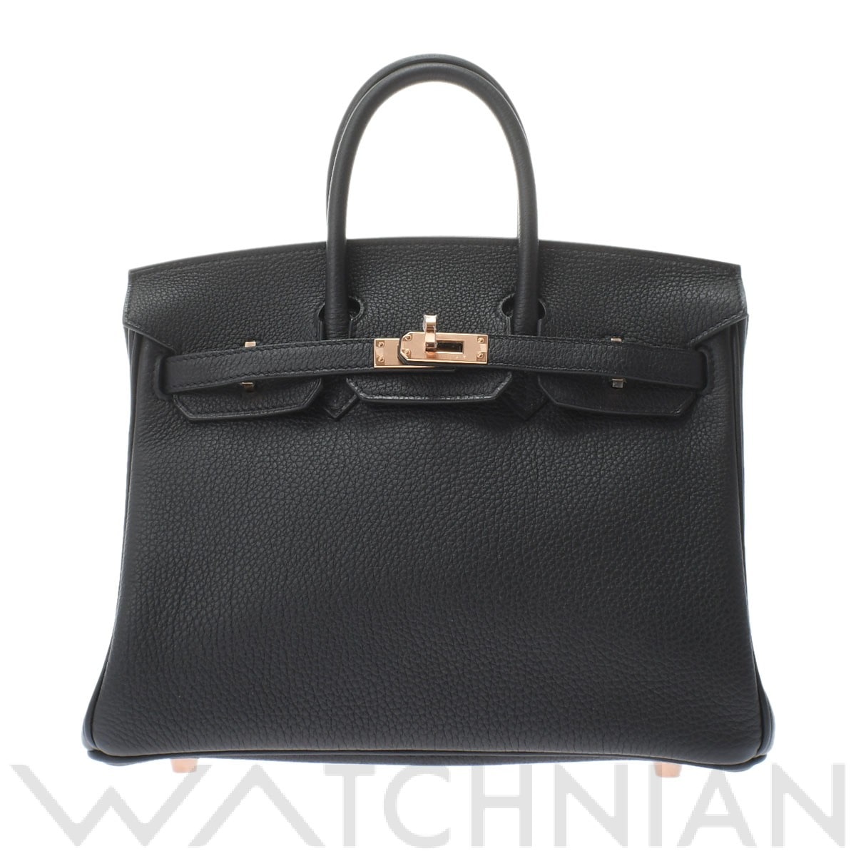 エルメス バーキン 25 ブラック/ローズゴールド金具 トゴ レディース バッグ 【新品】【bag】