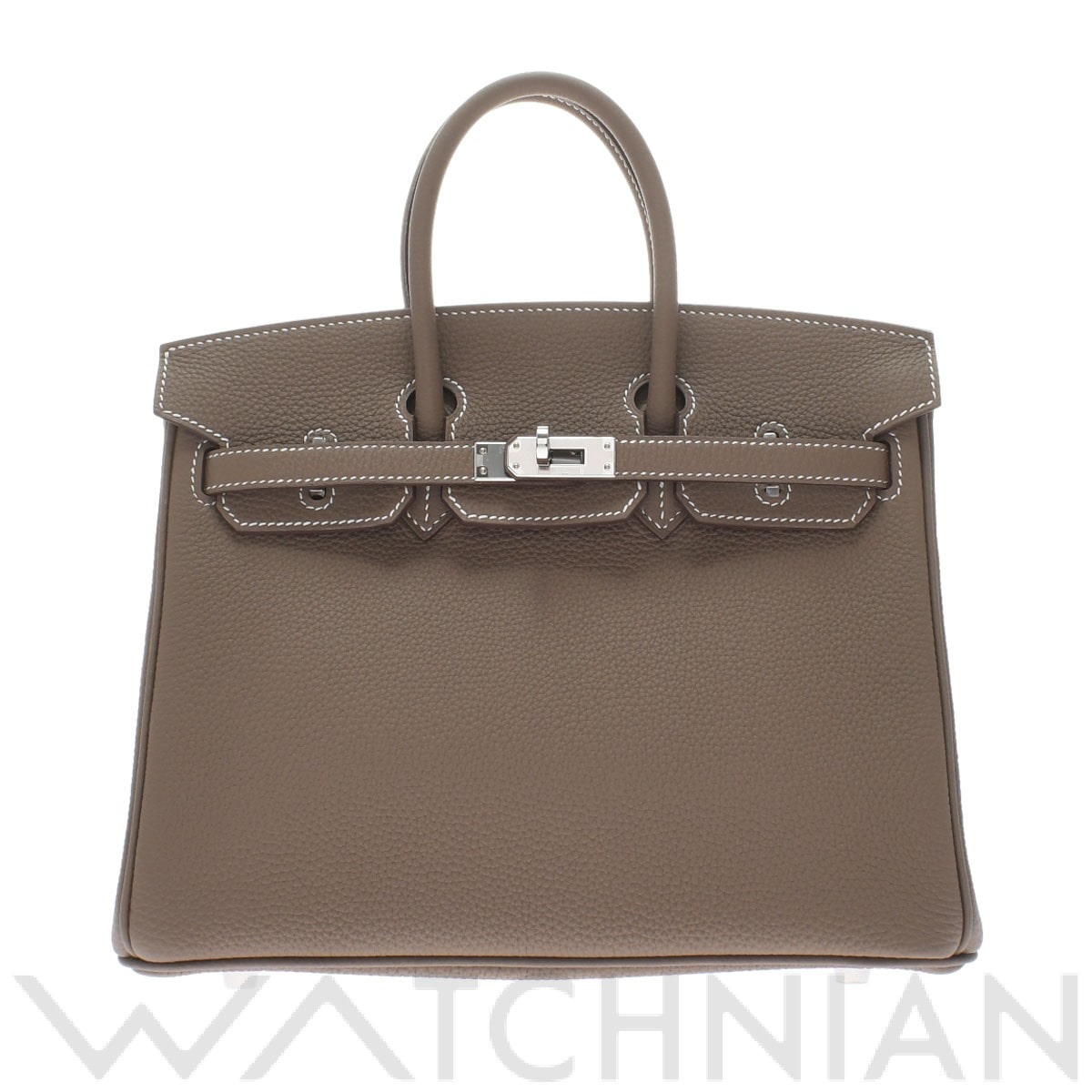 エルメス バーキン 25 エトゥープ/パラジウム金具 トゴ レディース バッグ 【未使用】【bag】