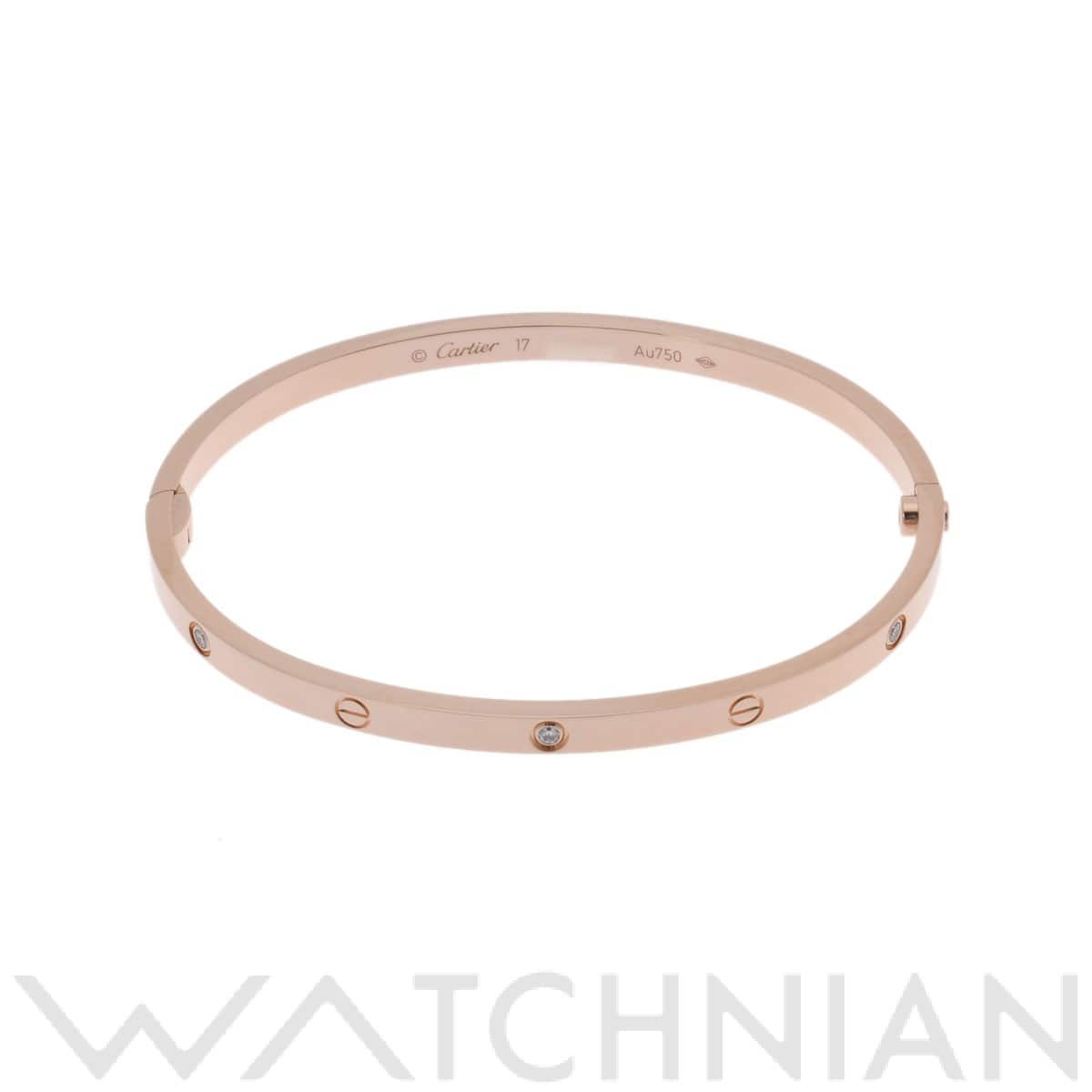 カルティエ ラブブレスレット SM 6PD #17 ゴールド K18ピンクゴールド PG レディース ジュエリー 【中古】【jewelry】