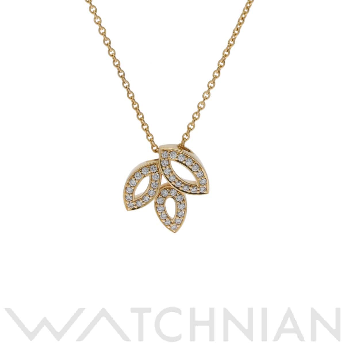 ハリー ウィンストン リリークラスター ミニ ネックレス  ゴールド K18イエローゴールド YG レディース ジュエリー 【中古】【jewelry】