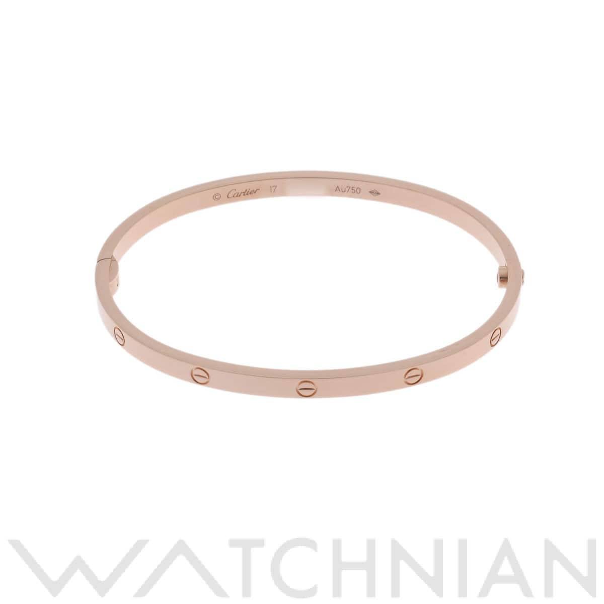 カルティエ ラブブレスレット SM #17 ゴールド K18ピンクゴールド PG レディース ジュエリー 【中古】【jewelry】