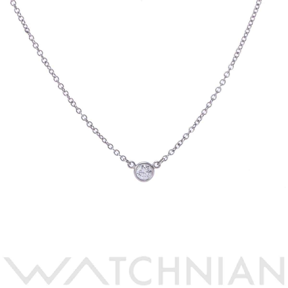 ティファニー バイザヤード ネックレス 1PD シルバー Pt950プラチナ レディース ジュエリー 【中古】【jewelry】